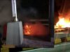 Korsleting listrik, Mobil Innova Terbakar di Gerbang Tol Kotabaru
