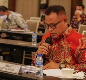 Pemkab Lamsel Ikuti Rakor Pembahasan RDTR Kawasan Pariwisata Terpadu Bakauheni Bersama Dirjen Tata Ruang Kementerian ATR/BPN