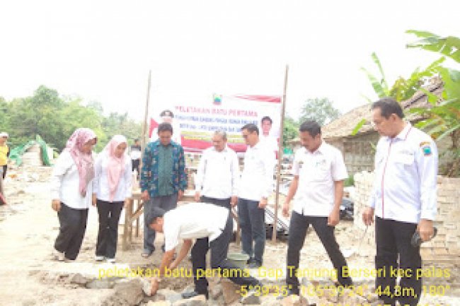 Ir. Yansen Mulia Lakukan Peletakan Batu Pertama Pembangunan Lumbung Pangan, Rumah RMU Dan Bed Dryer Serta Lantai Jemur 2 Gapoktan Di Lampung Selatan