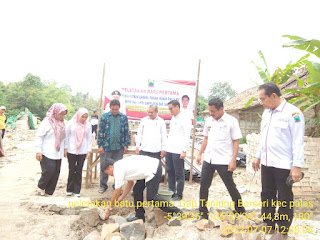 Ir. Yansen Mulia Lakukan Peletakan Batu Pertama Pembangunan Lumbung Pangan, Rumah RMU Dan Bed Dryer Serta Lantai Jemur 2 Gapoktan Di Lampung Selatan