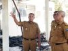 Paska Terbakar, Bupati Lampung Selatan Tinjau Rumah Dinas Camat Penengahan