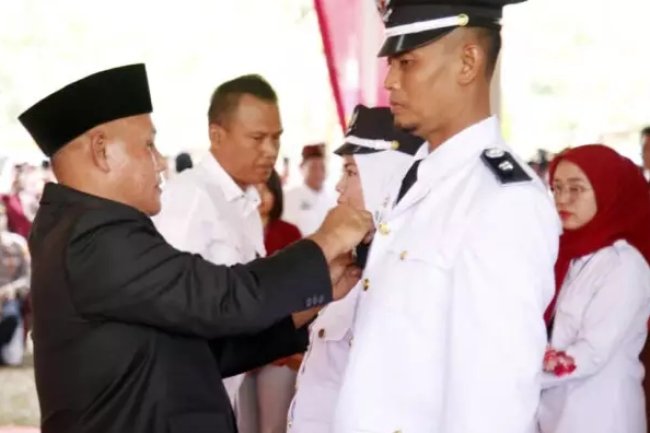 Bupati Lampung Selatan Lantik Kepala Desa Sinar Rezeki dan Purwotani Terpilih