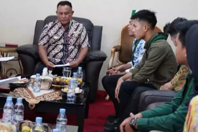 Bupati Lampung Selatan Terima Audiensi Pengurus HMI Cabang Kalianda  