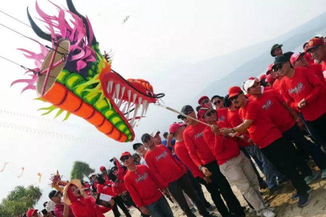 Jadi Agenda Tahunan, Festival Layang-layang 2 Lampung Selatan Resmi Dibuka