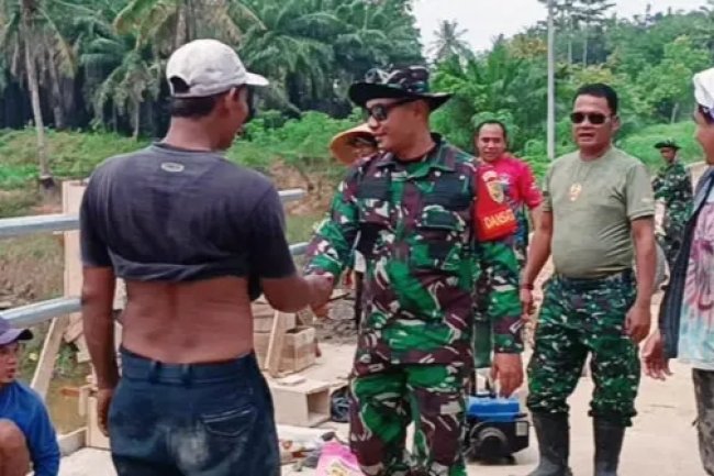 Cek Pengerjaan Fisik TMMD Ke-120, Dandim 0421/LS: Tinggal Penyempurnaan Saja