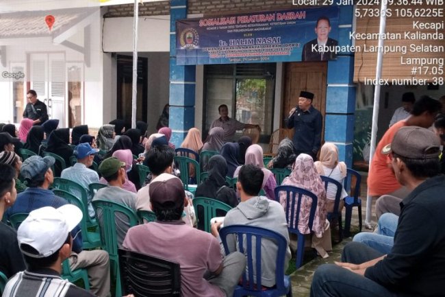 Halim Nasai menyapa konstituennya dalam bentuk kegiatan sosialisasi perda