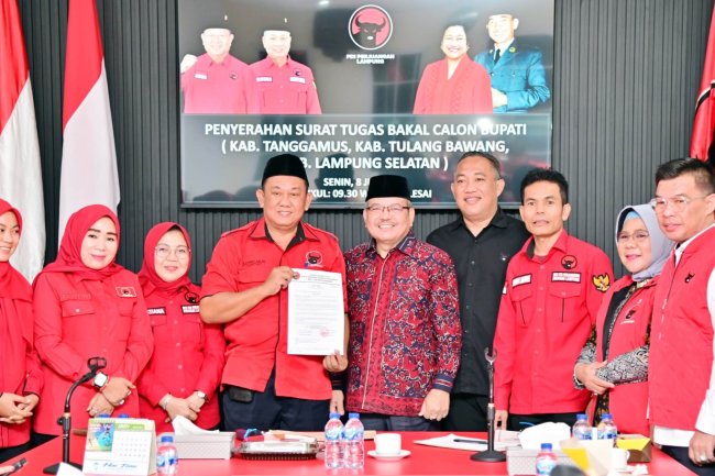 Nanang Ermanto Resmi Kantongi Rekom PDI Perjuangan di Pilkada Lampung Selatan