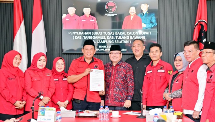 Nanang Ermanto Resmi Kantongi Rekom PDI Perjuangan di Pilkada Lampung Selatan