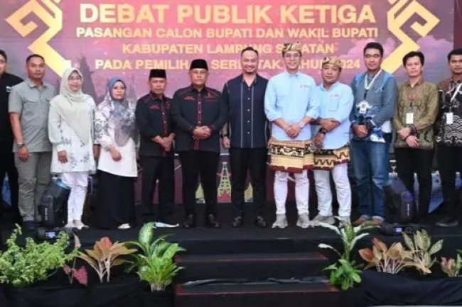 KPU Lampung Selatan Gelar Debat Publik Ketiga Calon Bupati dan Wakil Bupati Lampung Selatan Pilkada 2024