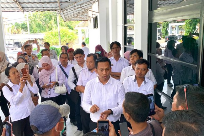 Forum K2 Lampung Selatan Sambangi Kantor DPRD, Tuntut 2 Hal