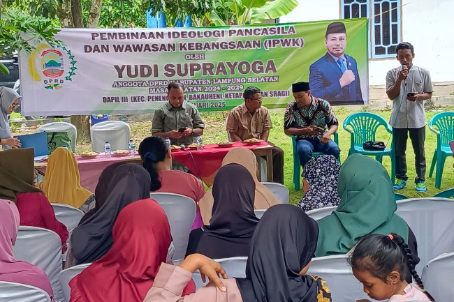 Yudi Suprayoga DPRD Lamsel Gelar Pembinaan IPWK di Desa Ruguk Kecamatan Ketapang