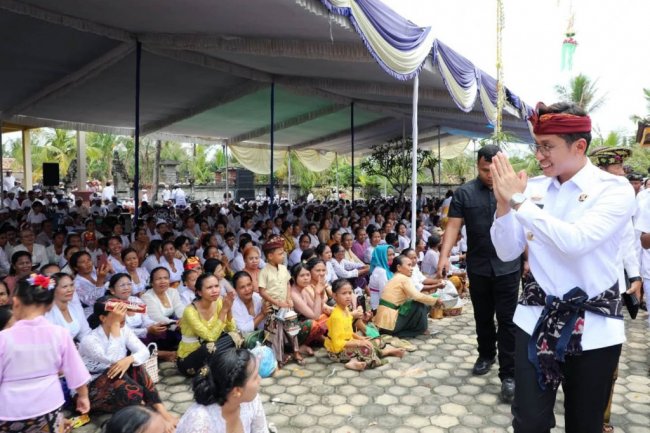 Hadiri Upacara Melasti di Balinuraga, Bupati Egi: Kita Jaga Harmonisasi Umat Beragama di Lampung Selatan