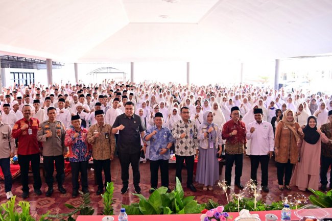 402 Jemaah Calon Haji Lampung Selatan Ikuti Bimbingan Manasik Haji