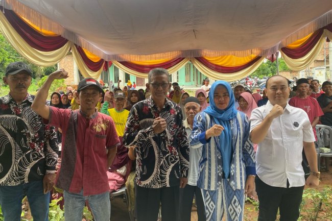 Ketua DPRD Lampung Selatan Sosialisasi Ideologi Pancasila dan Wawasan Kebangsaan di Desa Rulung Sari