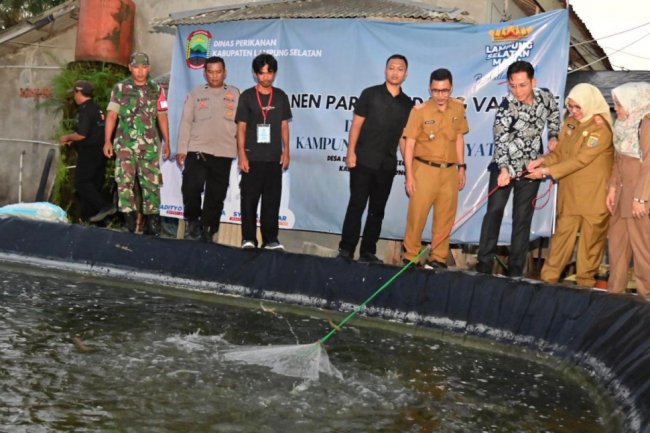 Bupati Egi Resmikan Kampung Vaname Rakyat di Desa Bandar Agung