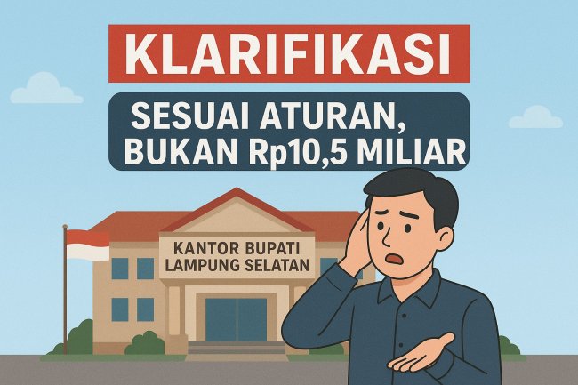 Pemkab Lampung Selatan Klarifikasi Soal Anggaran BPO Bupati Rp10, 5 Miliar